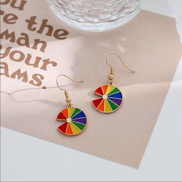 Jewelry - Rainbow Flag Pride Drop Earrings